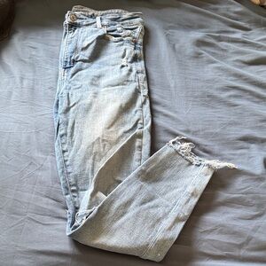 American Eagle Light Blue Super High Rise Jegging
